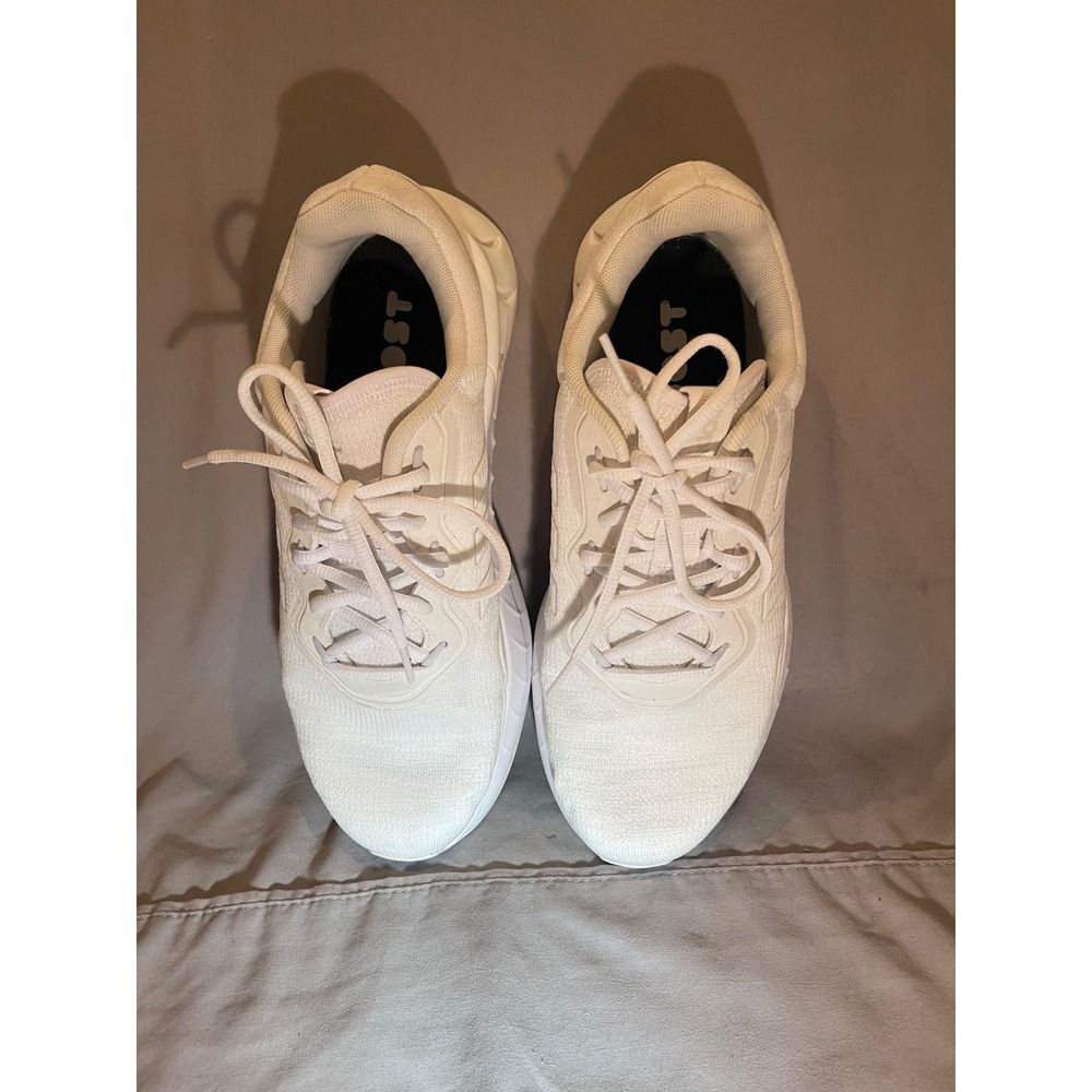 Adidas Kaptir Super Boost Mens Running Shoes Triple White Sneakers FZ2871 Size 9 - Picture 3 of 5
